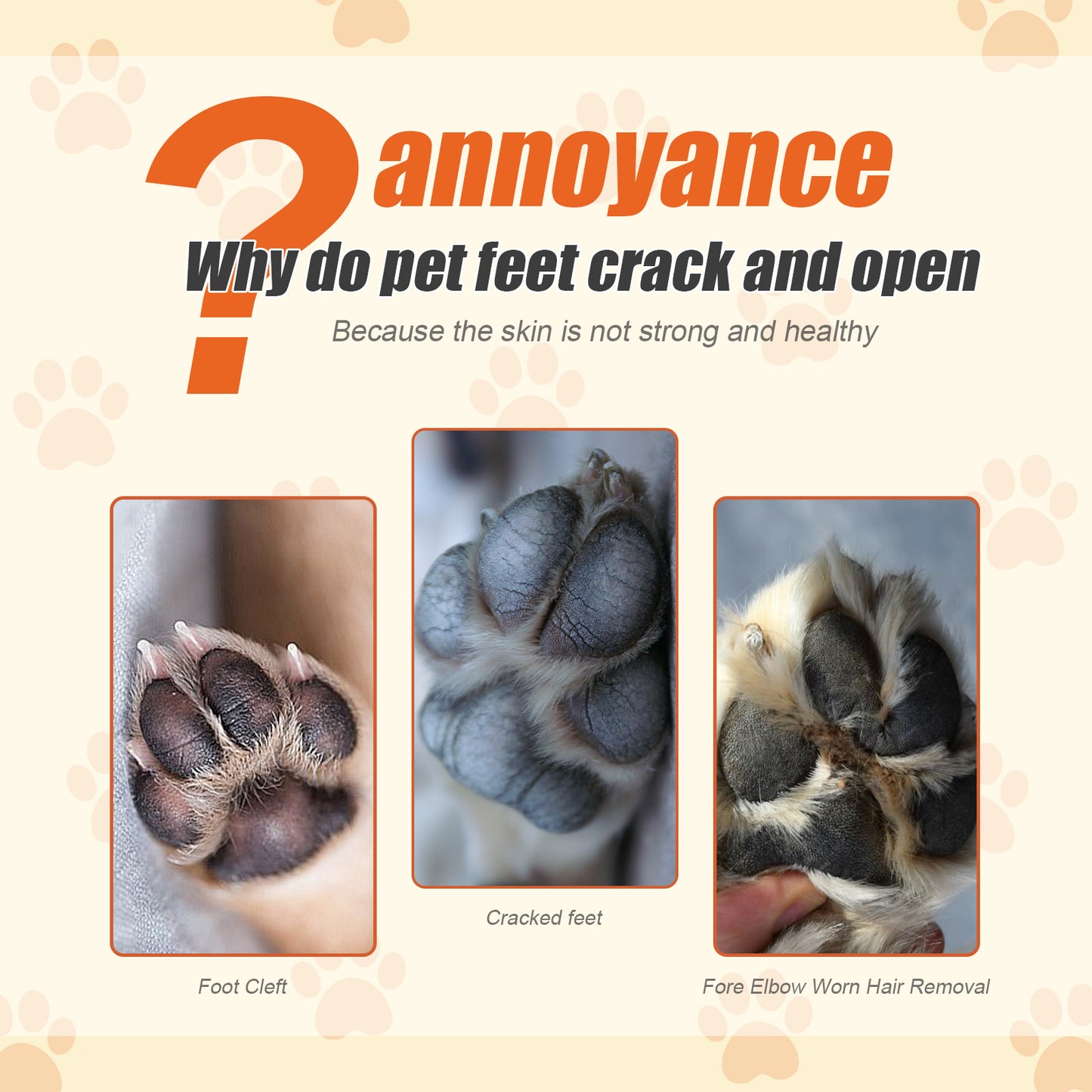 Pet Moisturizing Paw Care Cream, Universal Moisturizing Feet Cracked Care Cream