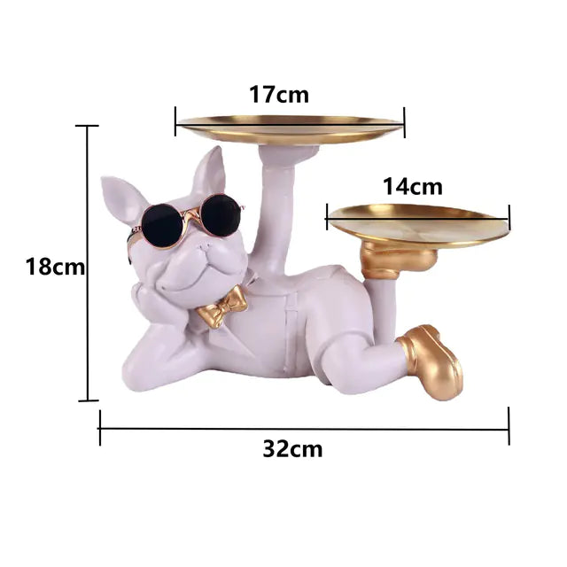Bulldog Dog Storage Ornament