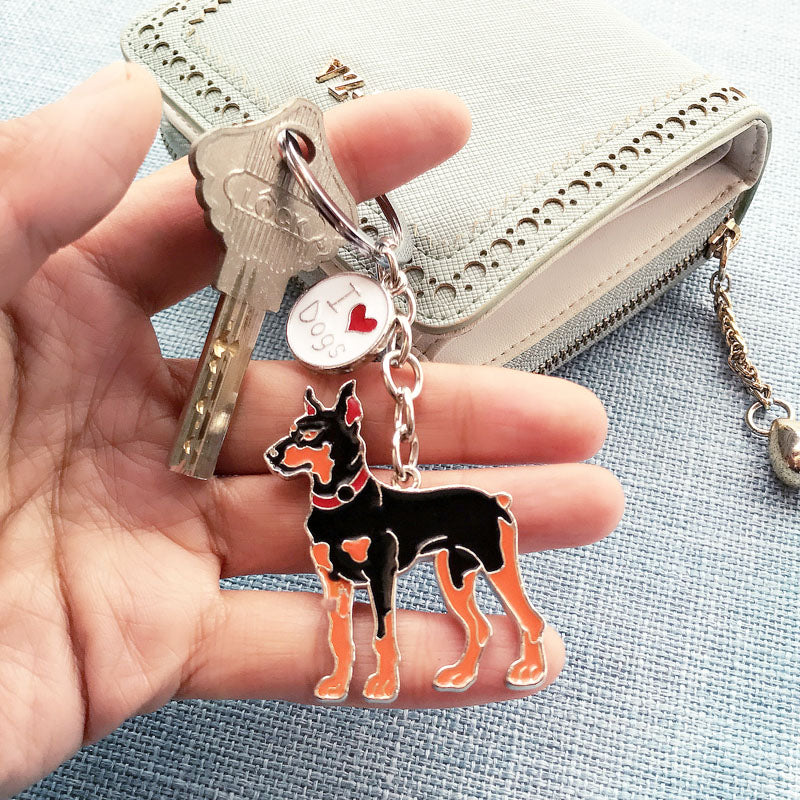 Lovely Dog Key-ring Portable Metal Keychain
