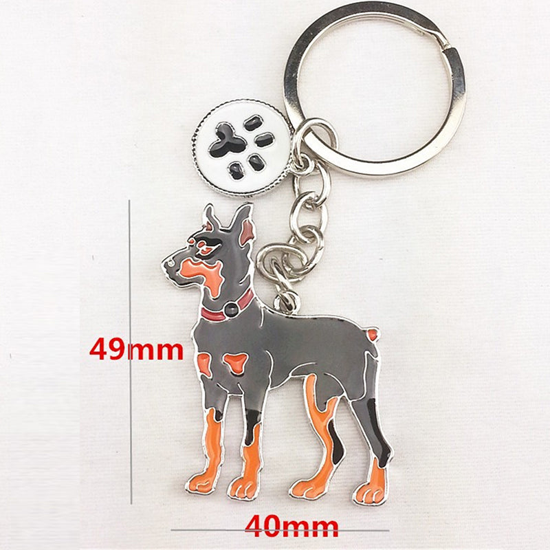 Lovely Dog Key-ring Portable Metal Keychain