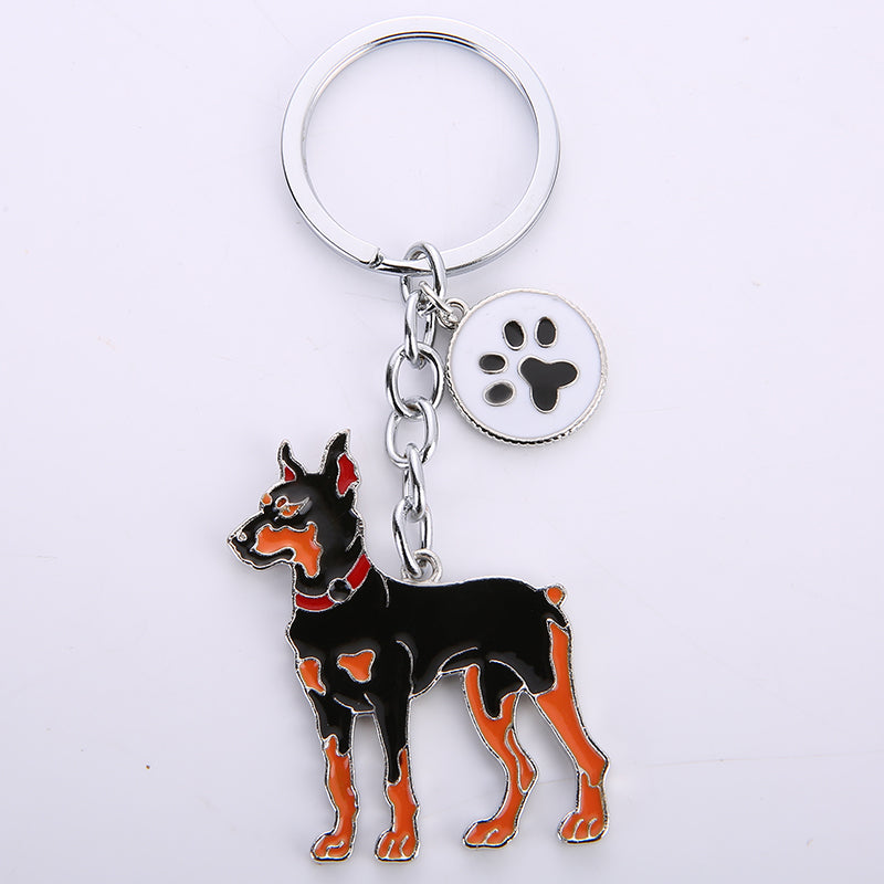 Lovely Dog Key-ring Portable Metal Keychain