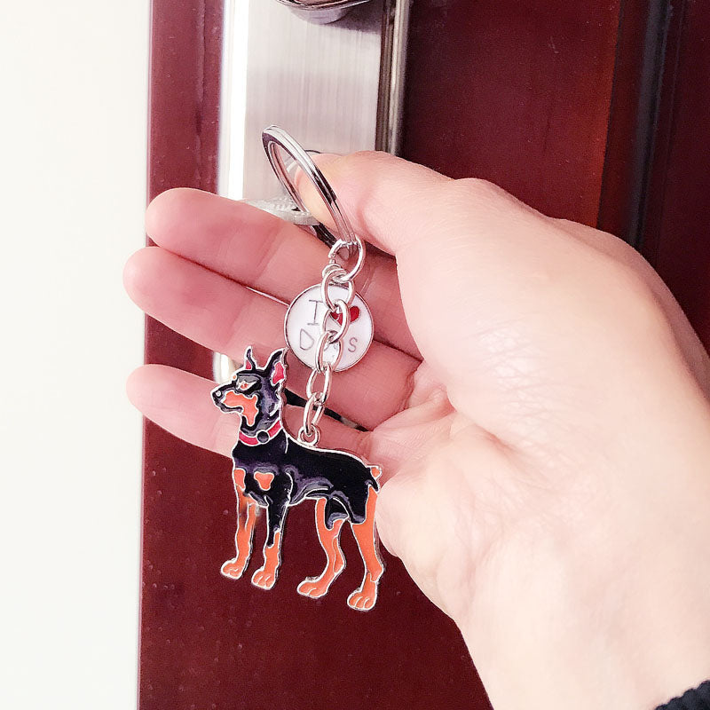 Lovely Dog Key-ring Portable Metal Keychain