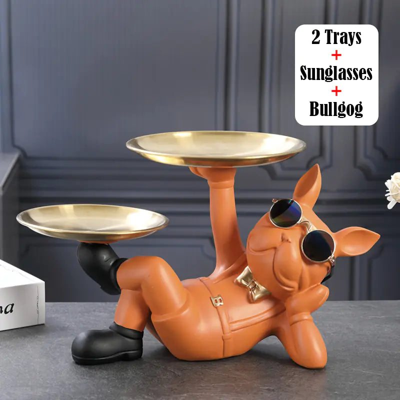 Bulldog Dog Storage Ornament