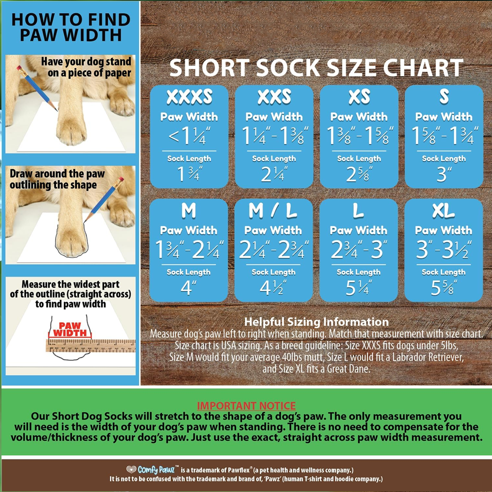 Non-Slip Double Sided Cotton Dog Socks