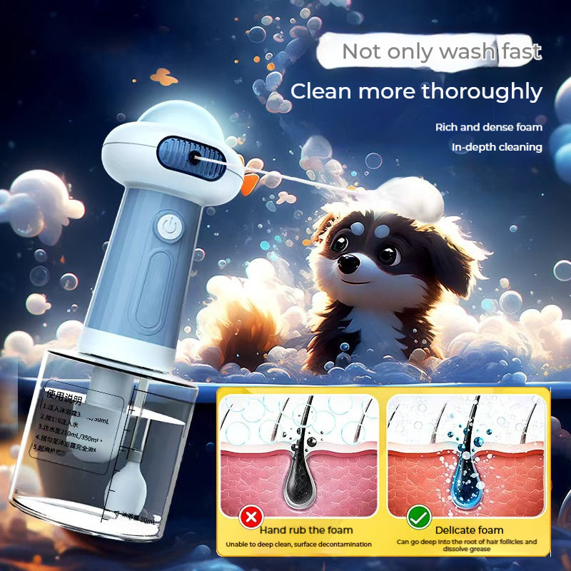 Automatic Pet Shower Foaming Machine - Cat & Dog Bath Solution