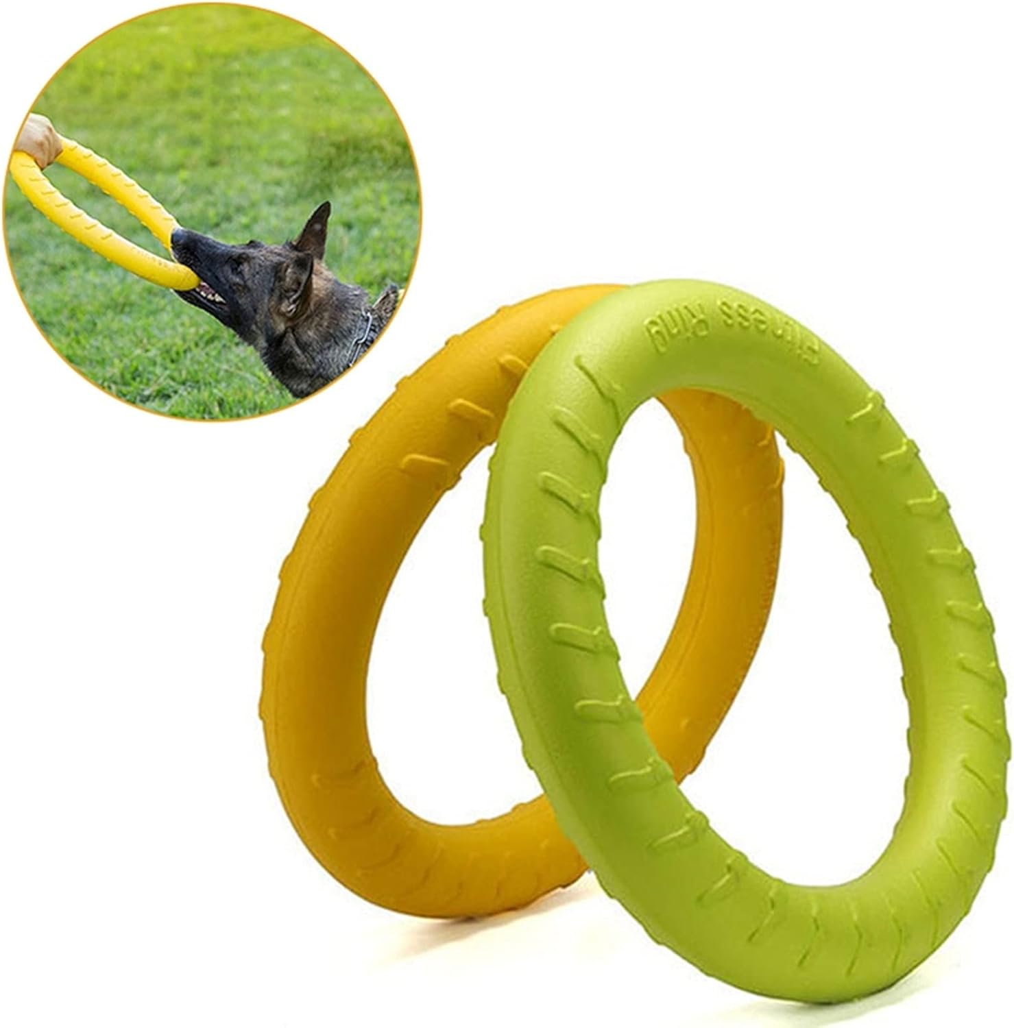 Outdoor Dog Flying Disc Floating Ring Pulling Toy