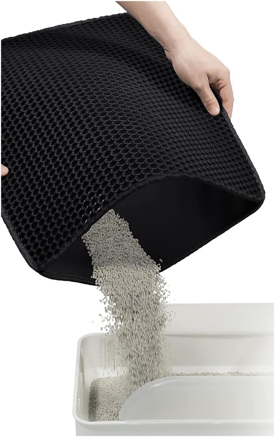 Double Layer Easy Clean Litter Box Mat