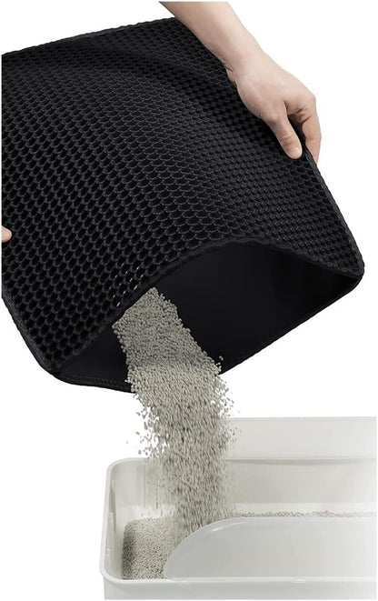 Double Layer Easy Clean Litter Box Mat