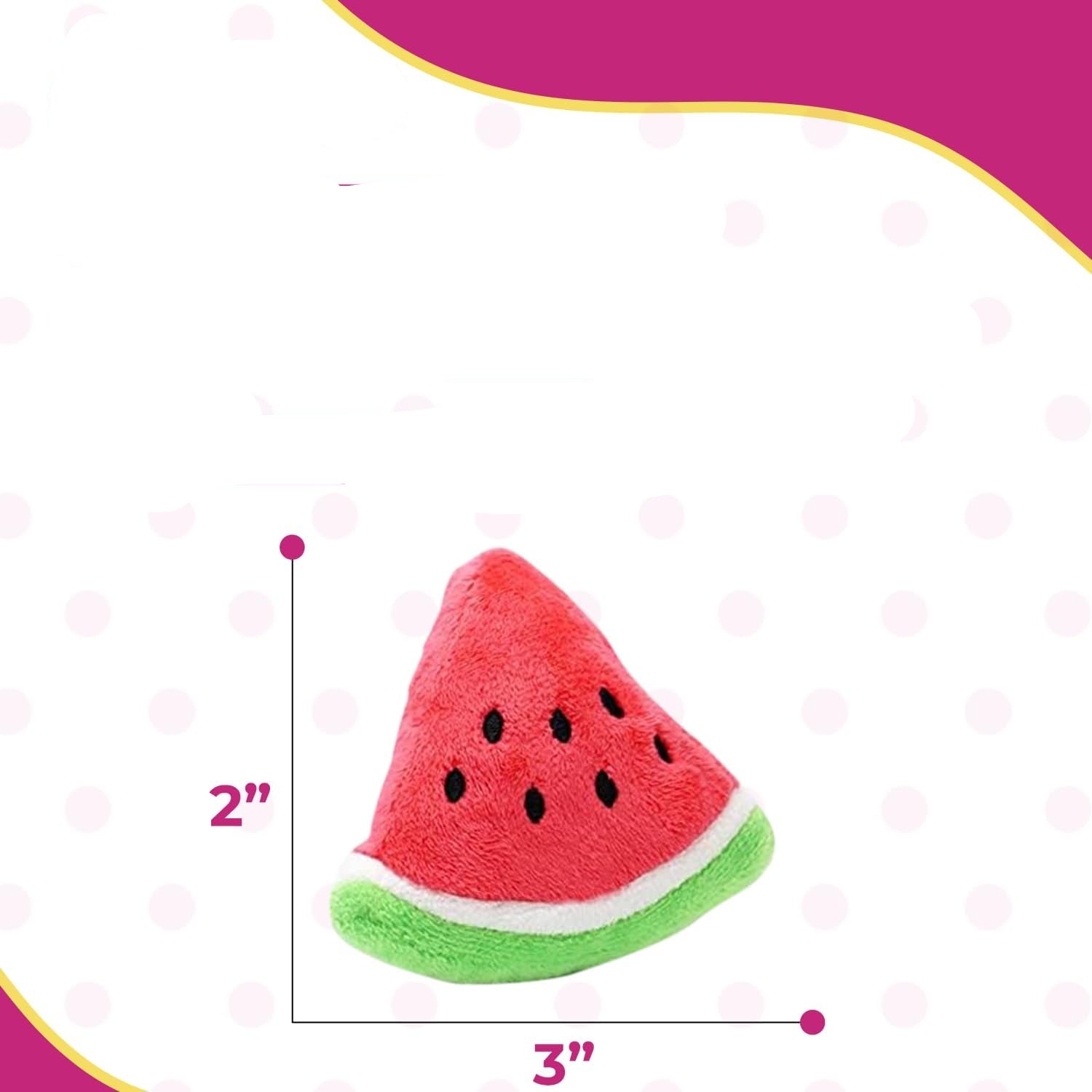 Watermelon Plush Shape Puppy Pet Chew Toy