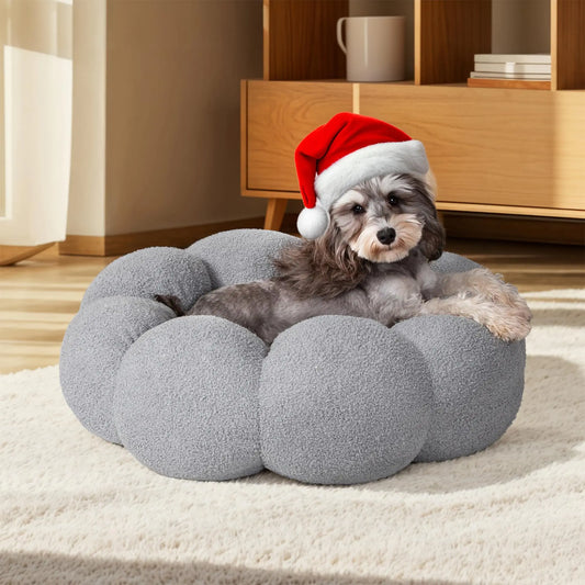Small Dogs-Fluffy Flower Cat & Dog Bed
