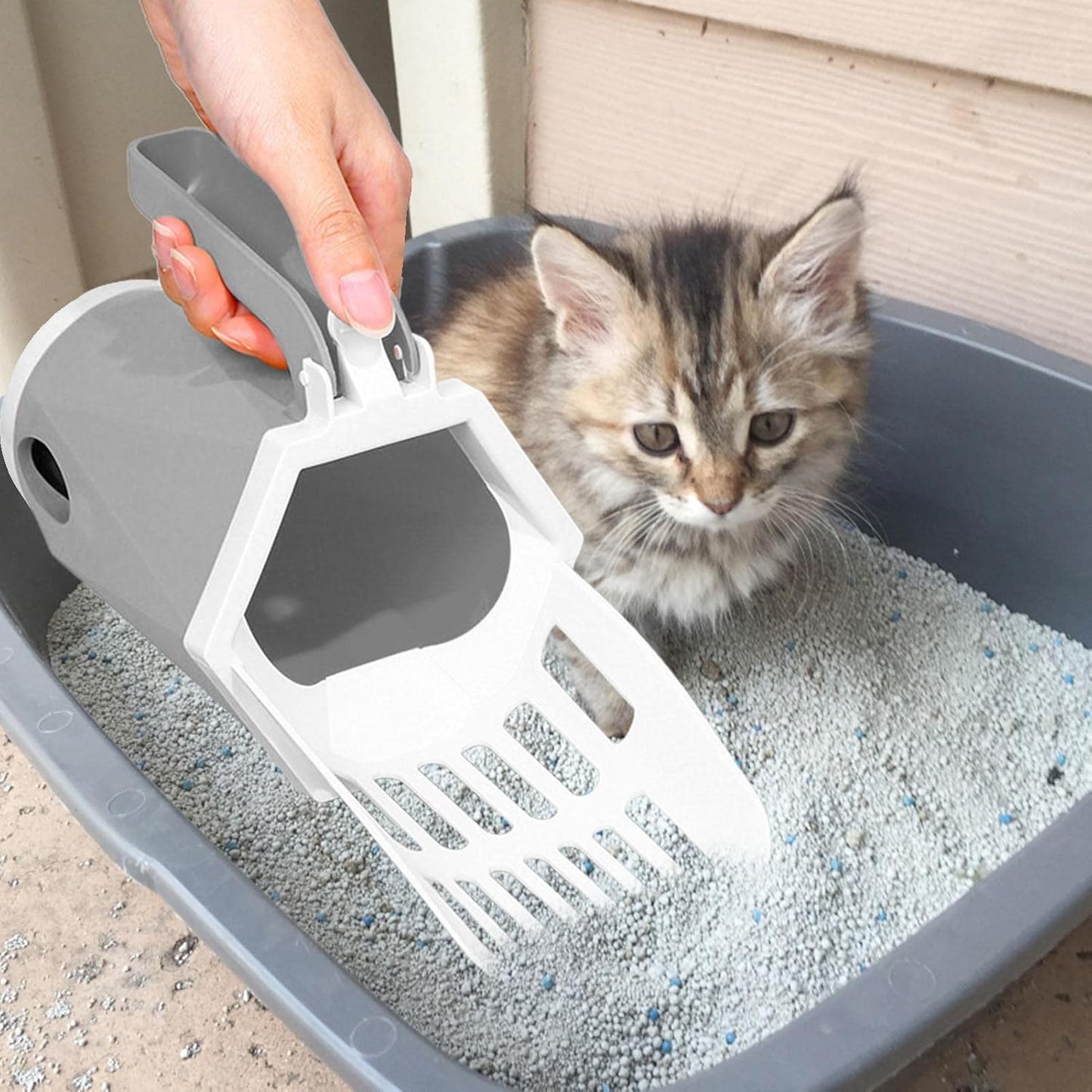 Cat Litter Shovel and Waste Storage Box