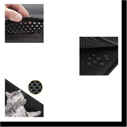 Double Layer Easy Clean Litter Box Mat