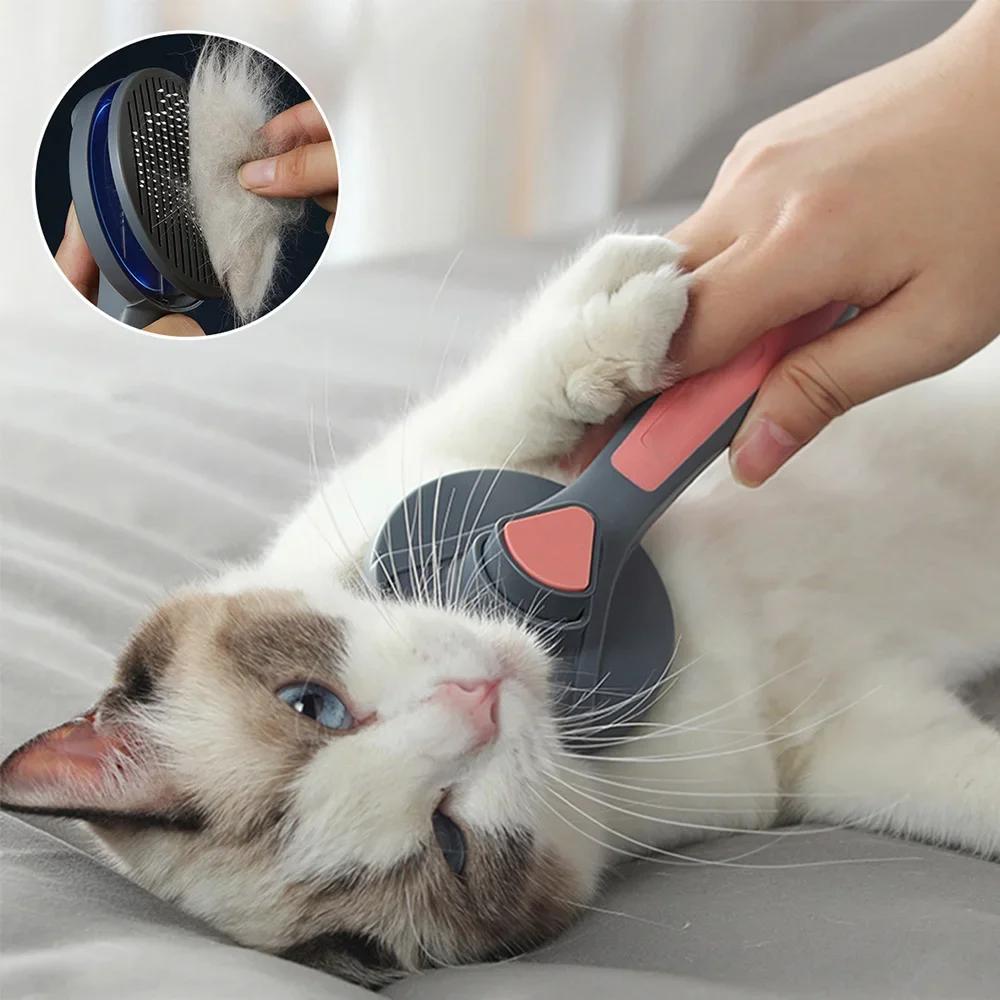 Pet Grooming Brush with Fur Remover