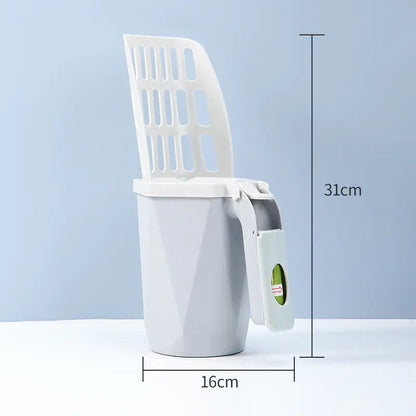Cat Litter Shovel and Waste Storage Box