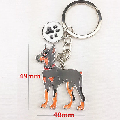 Lovely Dog Key-ring Portable Metal Keychain