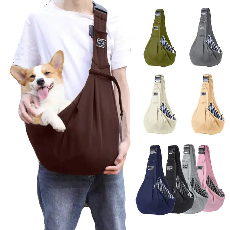 Adjustable Cross-Body Pet Travel Backpack