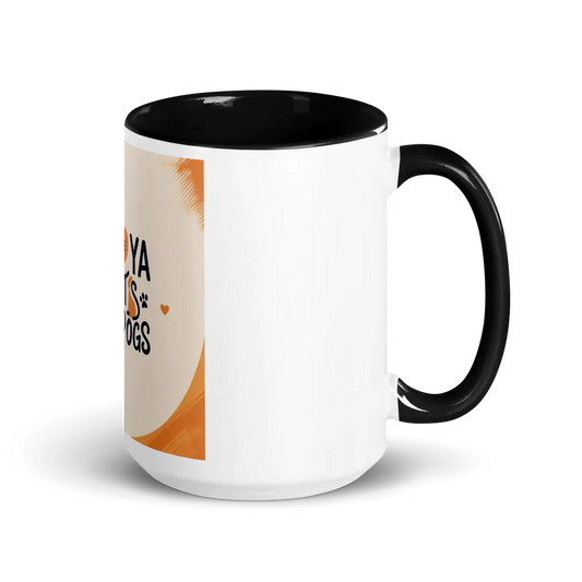 White Ceramic Mug with Color Inside