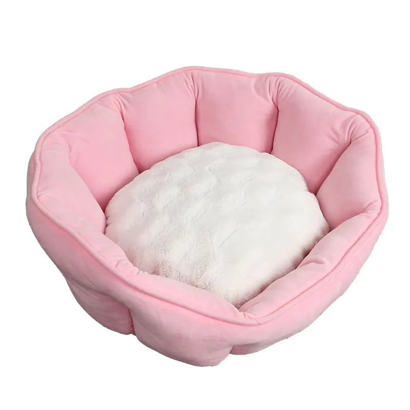 Shell-Shaped Pet Bed for Dogs & Cats