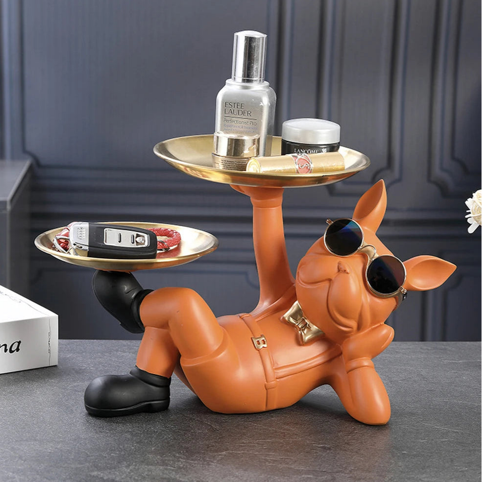 Bulldog Dog Storage Ornament