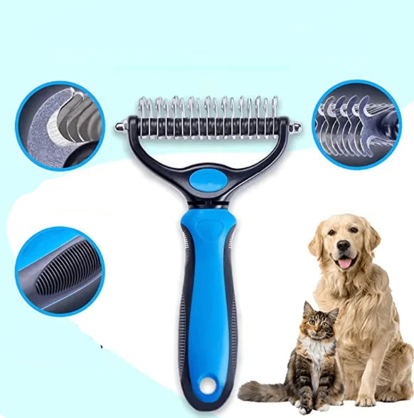Double-Sided Pet Grooming Brush
