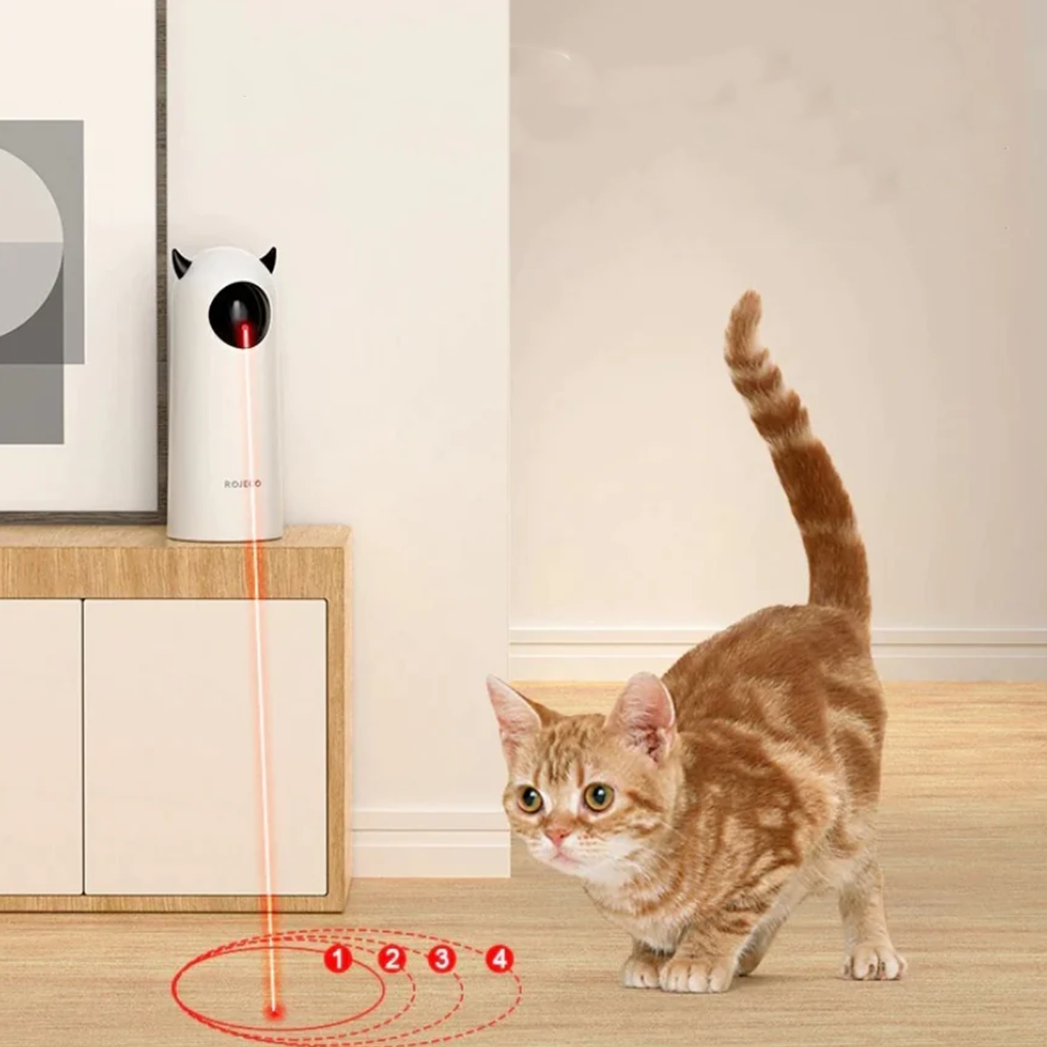 Automatic Infrared Cat Teaser Toy