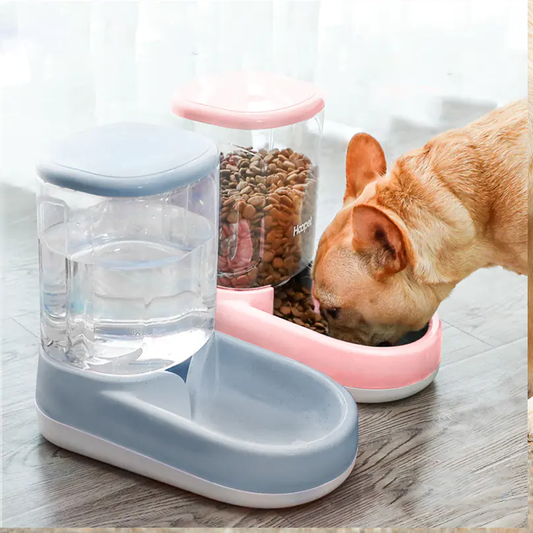 Portable Pet Water Dispenser & Feeding Bowl