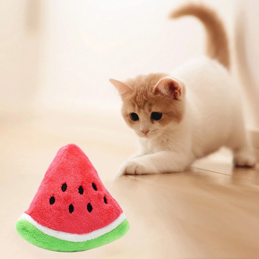 Watermelon Plush Shape Puppy Pet Chew Toy