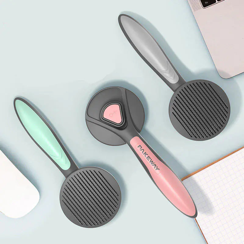 Pet Grooming Brush with Fur Remover