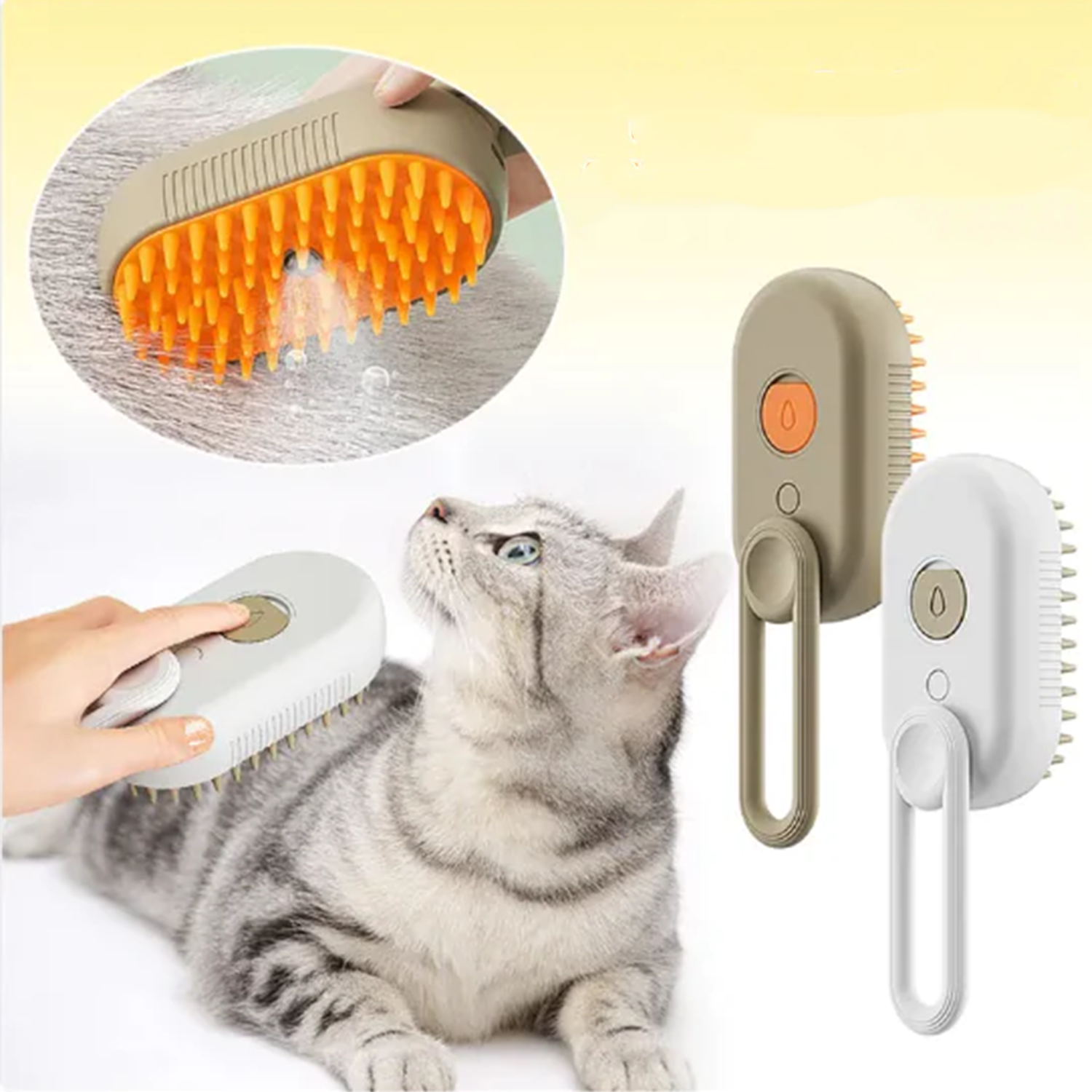3-in-1 Electric Pet Grooming Brush