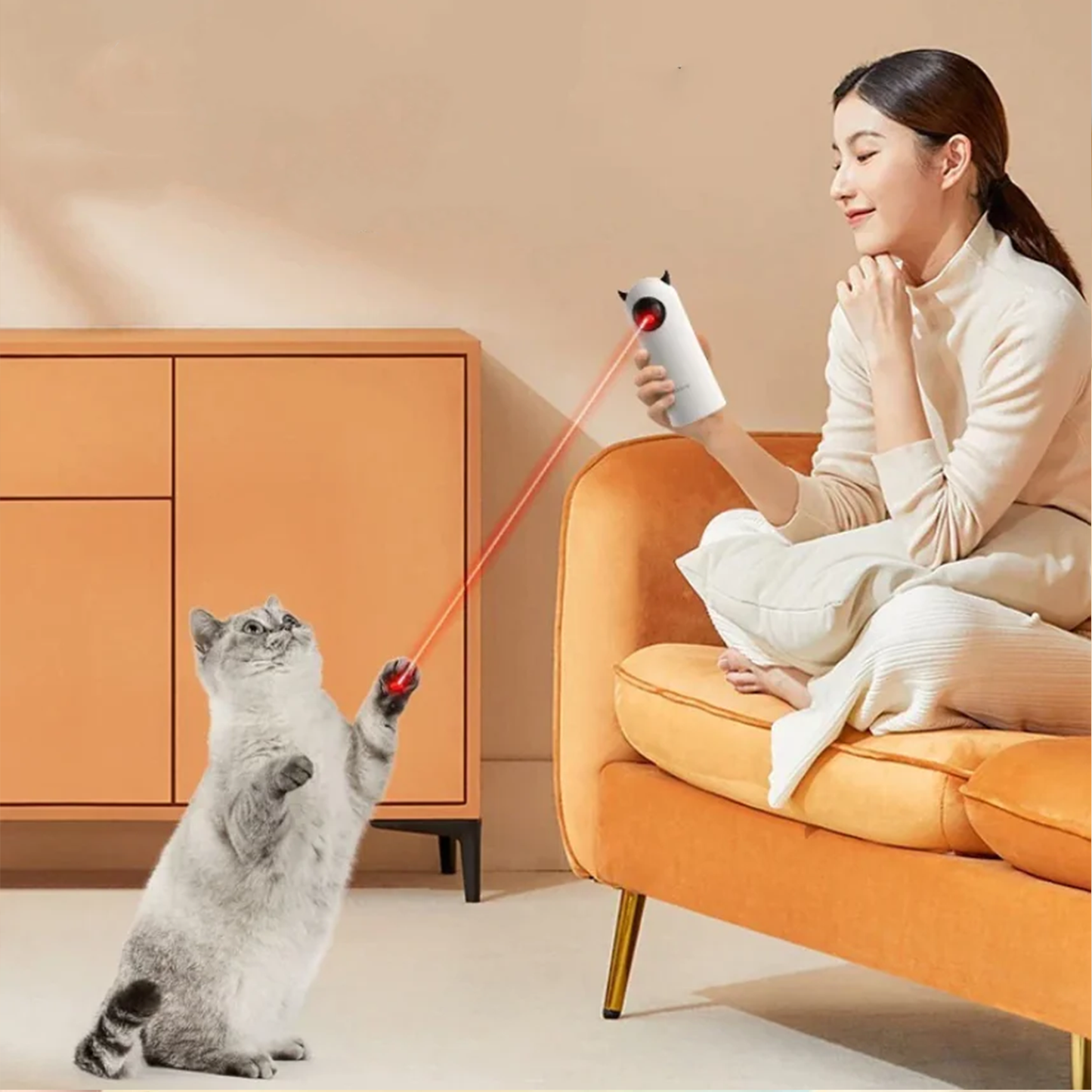 Automatic Infrared Cat Teaser Toy