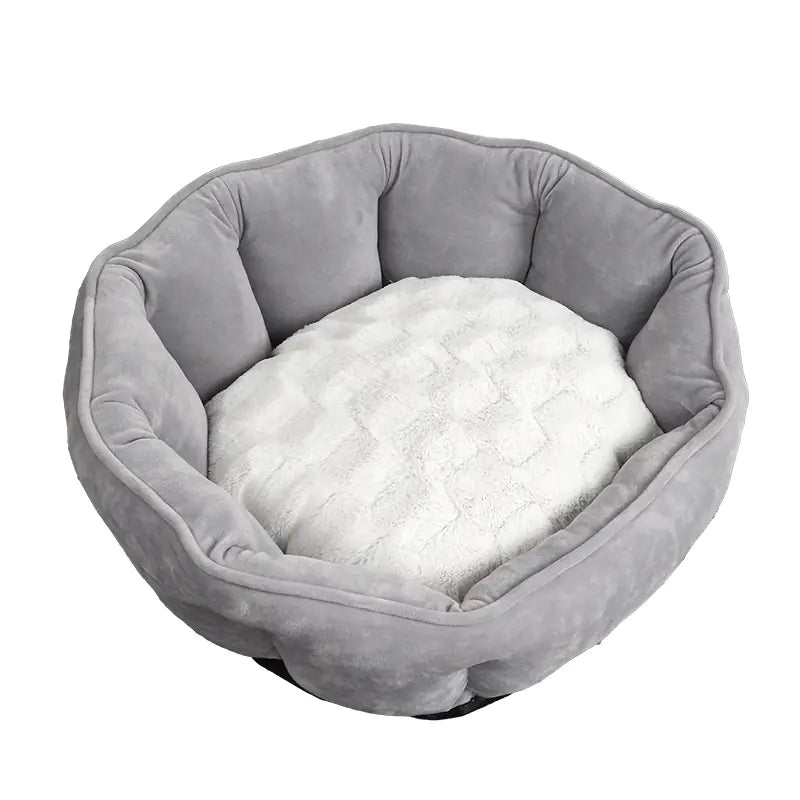 Shell-Shaped Pet Bed for Dogs & Cats