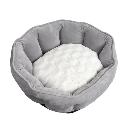 Shell-Shaped Pet Bed for Dogs & Cats
